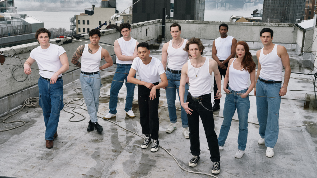 The Outsiders Spring Preview - Jason Schmidt - Daryl Tofa - Dan Berry - Sky Lakota-Lynch - Brent Comer - Brody Grant - Joshua Boone -  Emma Pittman - Kevin William Paul - photo by Emilio Madrid for Broadway.com - 2/24